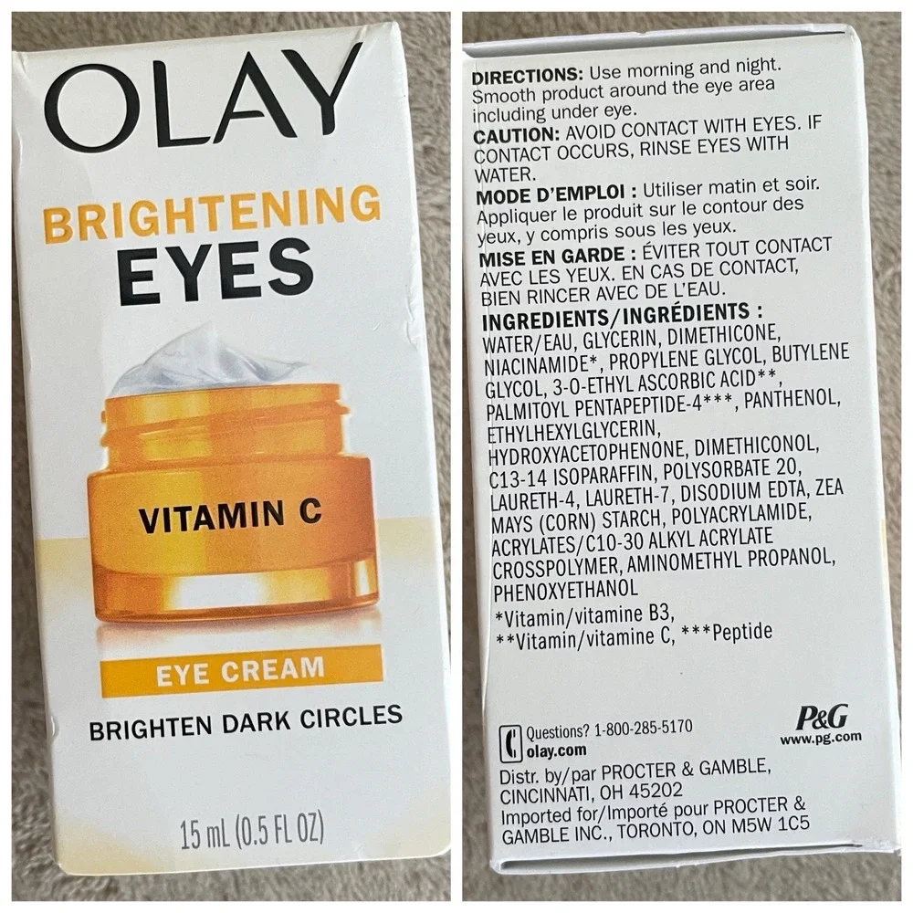 Olay Brightening Eye Cream & Regenerist Micro-Sculpting Serum‎